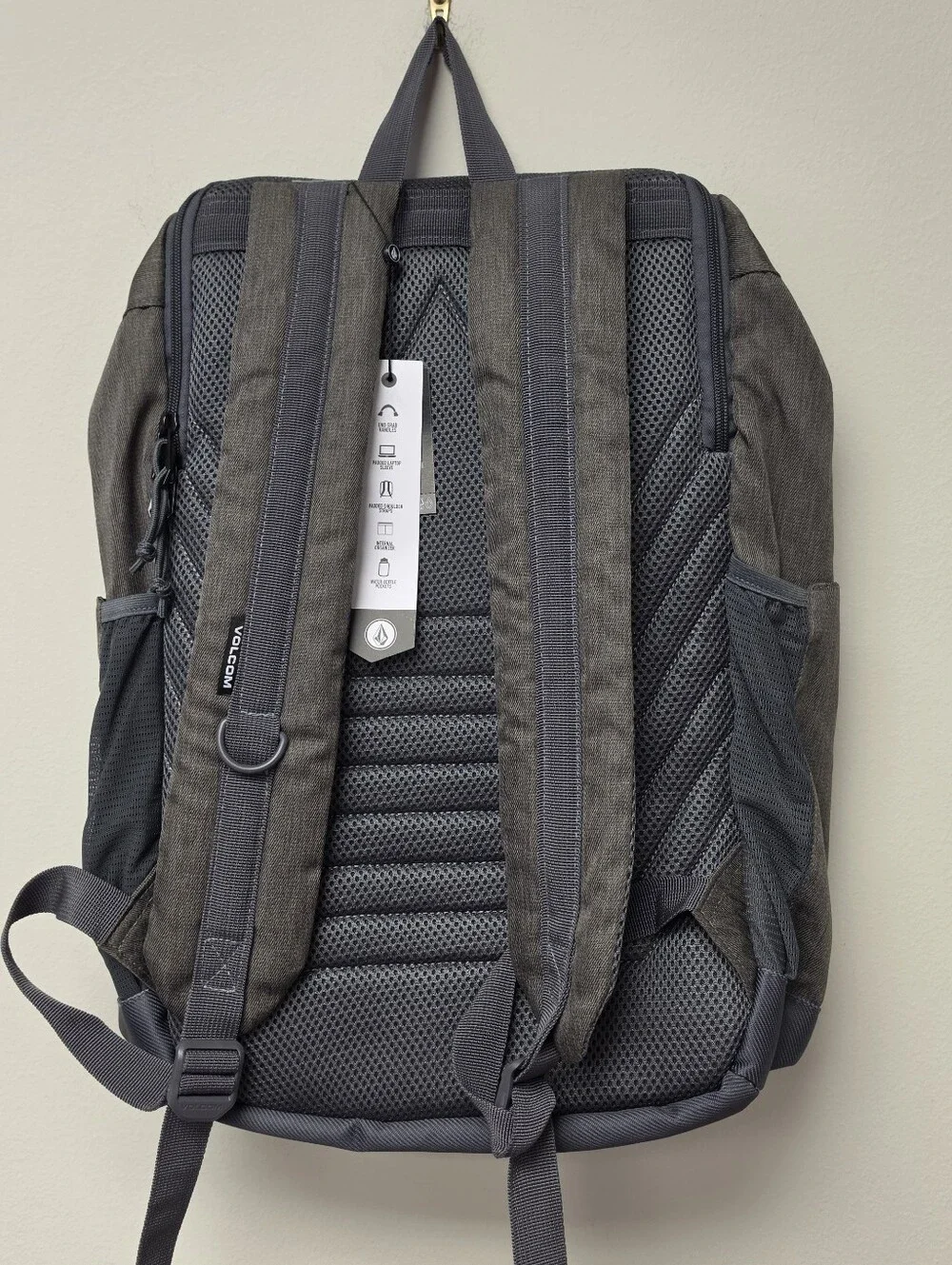 Volcom Woodward Laptop Backpack Mushroom Gray